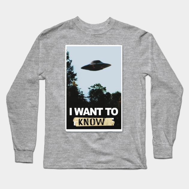 i want to know Long Sleeve T-Shirt by BrownWoodRobot